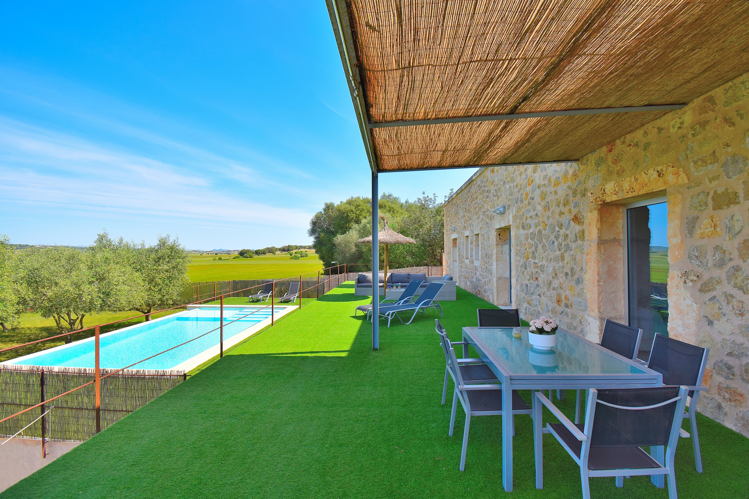 Schwimmbad, im Freien, Garten, Terrasse, Ferien