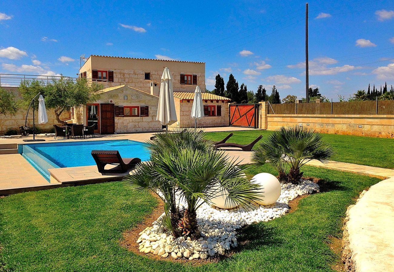 Maison avec beau jardin et piscine 