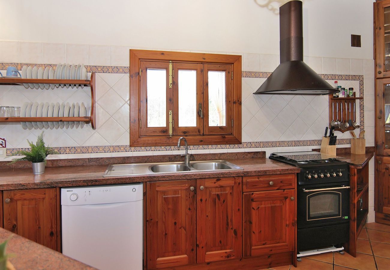 finca, cuisine rustique, confortable, vues, équipements