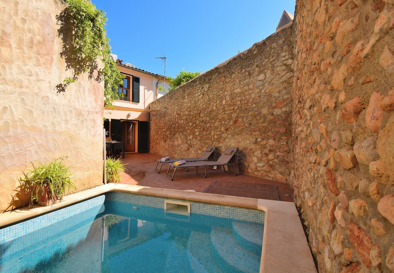 Piscine, intimité, jardin, détente