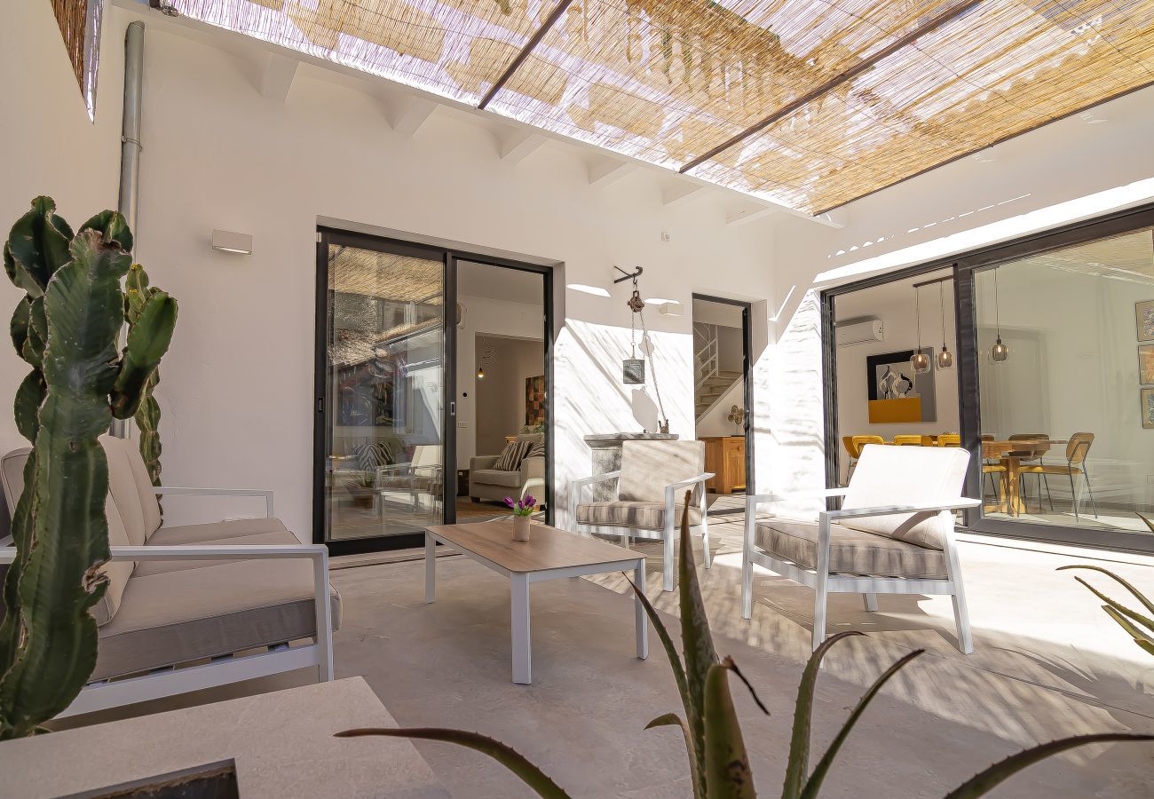 maison de village, Muro, Majorque, piscine, terrasse
