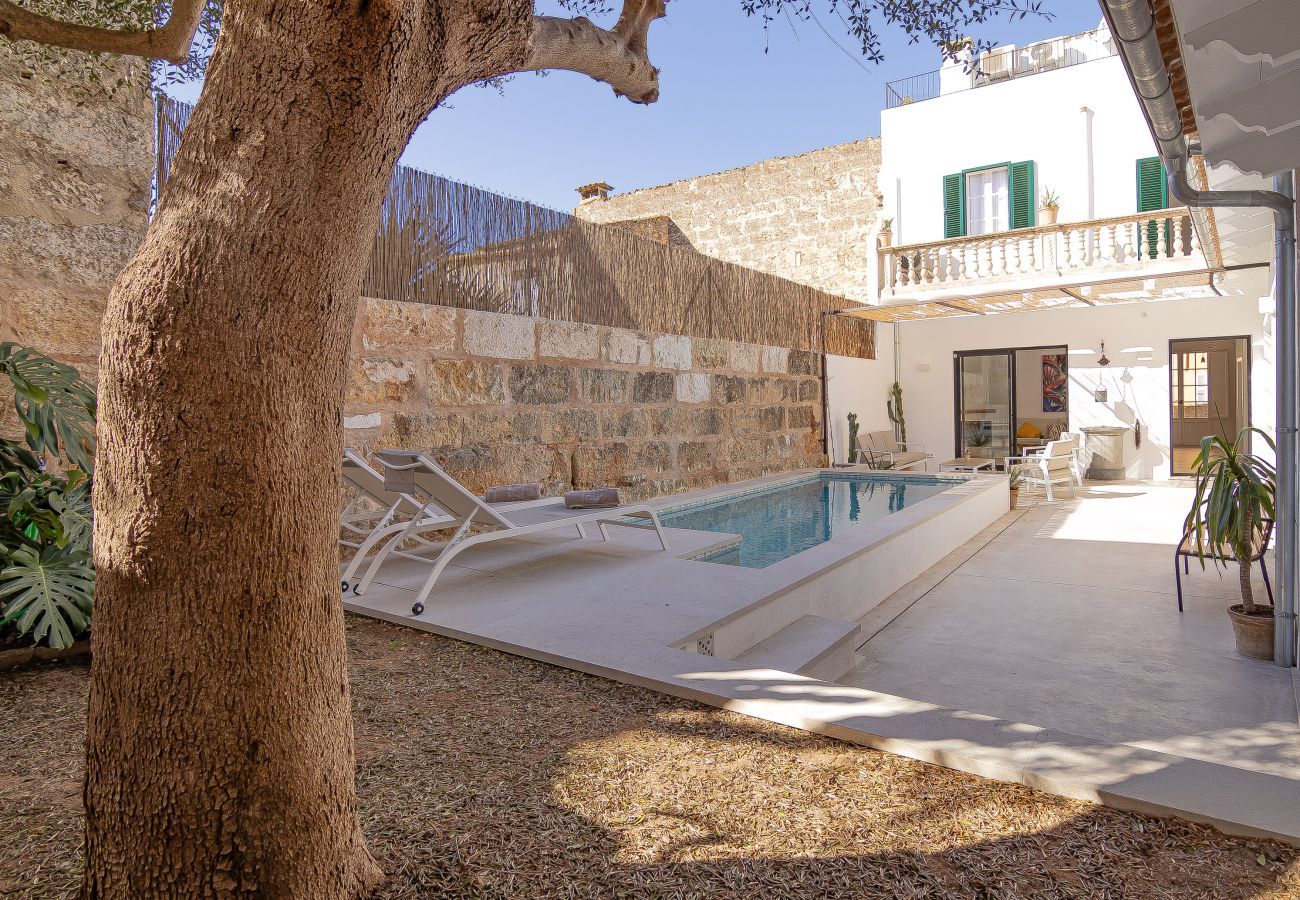 maison de village, Muro, Majorque, piscine, terrasse
