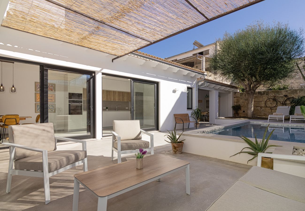 maison de vacances, piscine, jardin, terrasse, village 