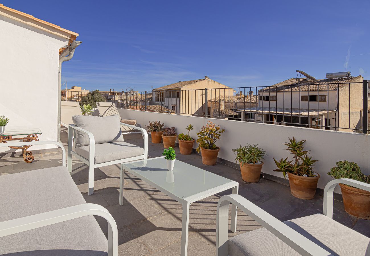 maison de vacances, terrasse, piscine, Majorque, Muro
