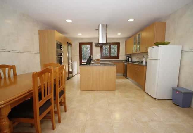Villa with pool for 8 people in Sa Pobla, Mallorca. Villa with views to the mountain, garden and pool for 8 people in Sa Pobla, Mallorca. 4 bedrooms, perfect for families.