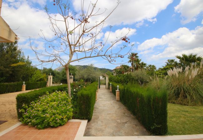 Villa with pool for 8 people in Sa Pobla, Mallorca. Villa with views to the mountain, garden and pool for 8 people in Sa Pobla, Mallorca. 4 bedrooms, perfect for families.