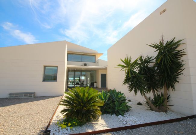 Villa with pool for 8 people in Sa Pobla, Mallorca. 4 Double Bedroom, 3 bathrooms, large fenced pool, garden, Wifi Internet, AC throughout the house and DOMOTIK-System