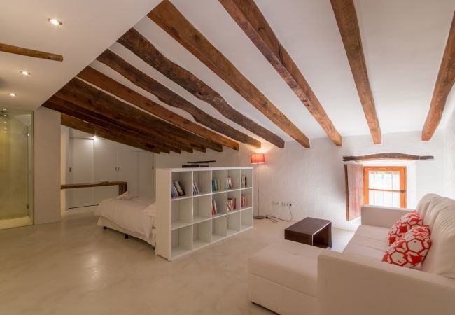 Rural house with pool for 10 people in Búger, Mallorca. 5 DBR, 5 BR, extra beds, AC, chimney, free Wifi Internet, wonderful garden with large pool and great BBQ area
