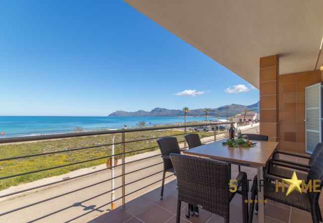 Beach house for 10 adults and babies in Son Serra de Marina. 5 DBR, 3 bathrooms, 1 full outdoor bathroom, AC, free wifi internet, pool with barbecue terrace.