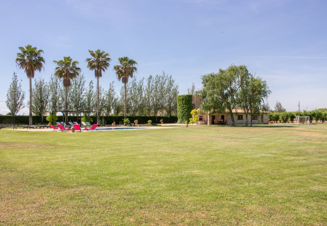 Rural house with pool for 15 people in Búger, Mallorca. Cottage in Buger - Can Capelli, Finca 5StarsHome Mallorca