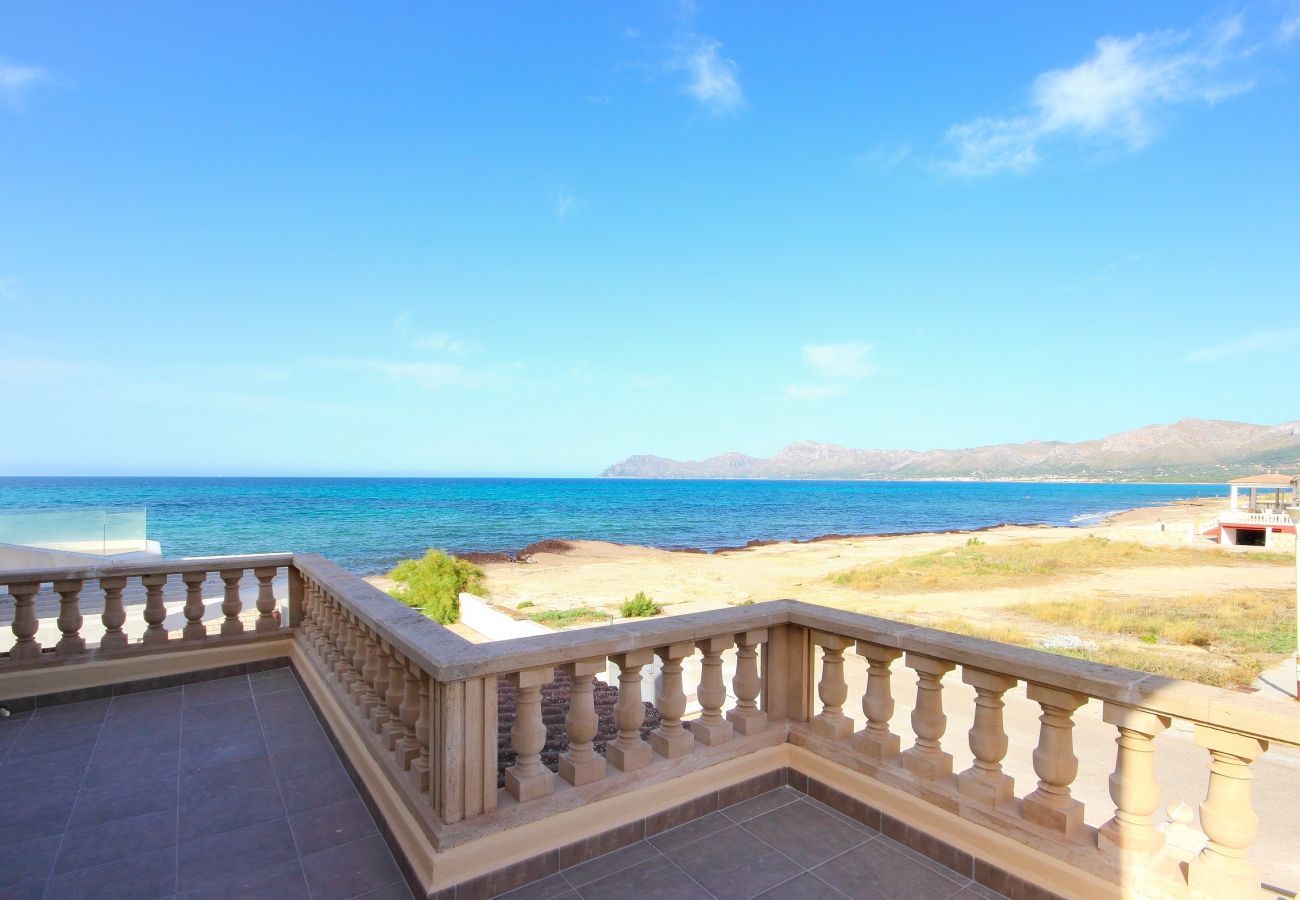 The beach house has stunning sea views