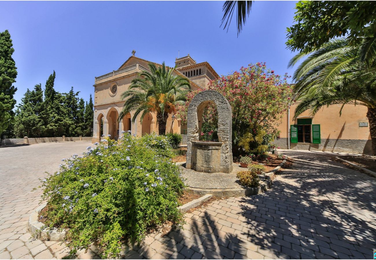 Townhouse with pool for 6 people in Ariany, Mallorca. 3 DBR, 3 BR, air conditioning, free wifi, pool terrace with barbecue area